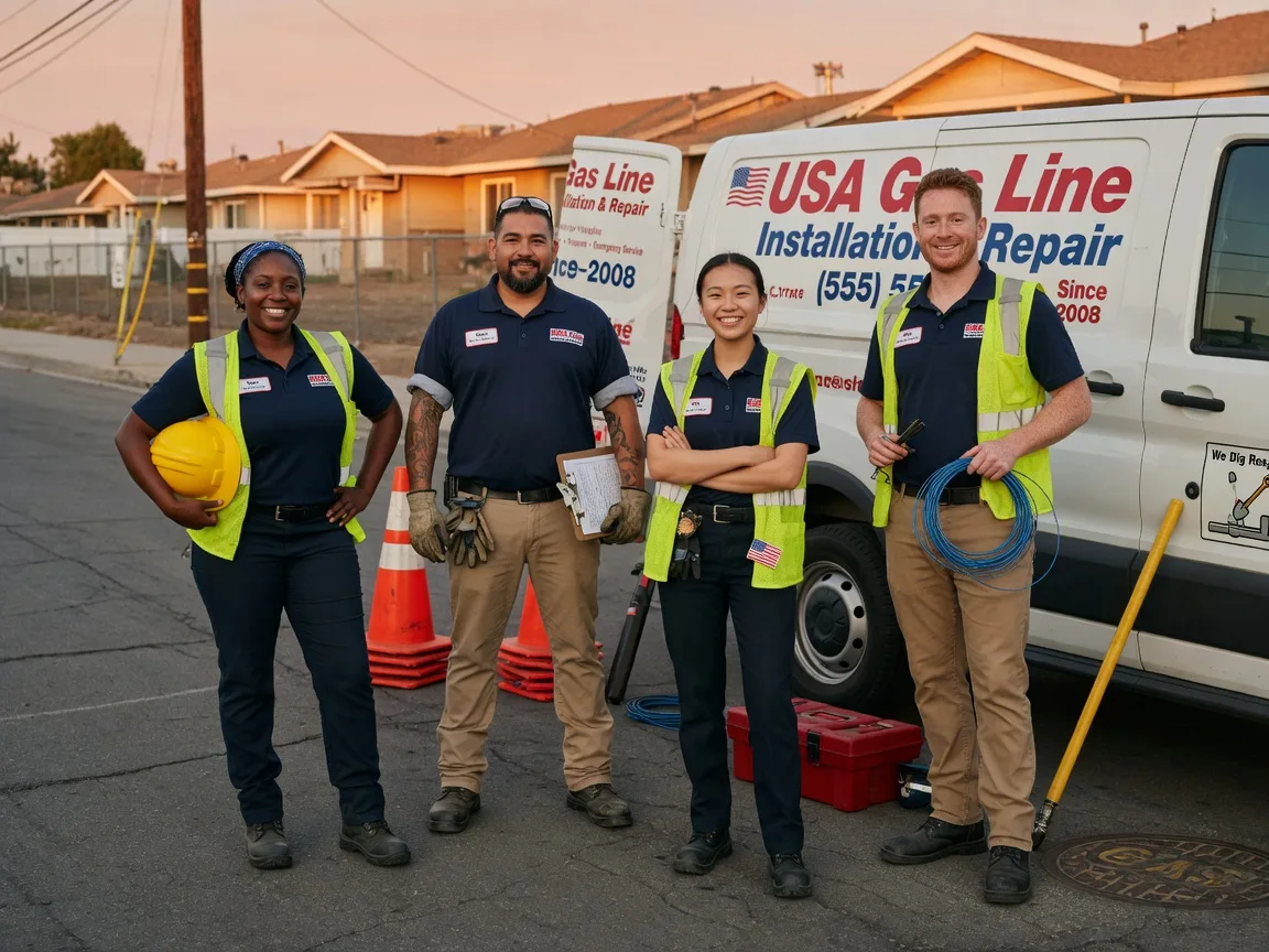 Gas Line Installation company in Urania, LA